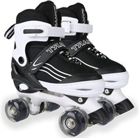 Size:(L) Roller Skates for Boys Adjustable Kids Ro