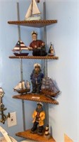 Captain Figurines and Sailboats