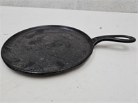Cast Iron Griddle Marked 7 on Handle , 1 On Back