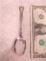 Vintage Ornate Sterling Silver Spoon - 15.7 Grams