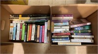 Books - two box lot of paper back books - the