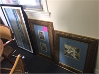 (3) Framed Wall Prints