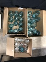 3 boxes of vintage ball glass jars.