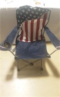 American flag pattern outdoor camping chair