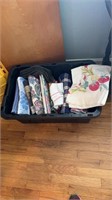 Linens with tote