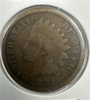 1891  Indian Head Penny