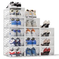 WFF4277  Riousery Clear Shoe Boxes Stackable Set