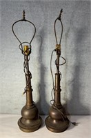 Vintage metal lamps