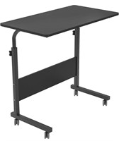 DlandHome Rolling Desk Adjustable Standing Desk,