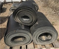 Lot with Rolls of rubber