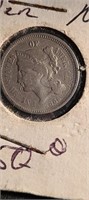 1865 3 Cent Nickel