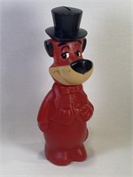 60’s Huckleberry Hound Red Plastic Coin Bank