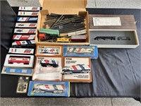 Selection of train cars & track.
