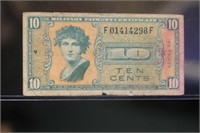 10 Cents Military Note