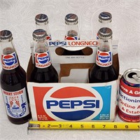 Vintage Pepsi 6-Pack Full Bottles Desert Storm