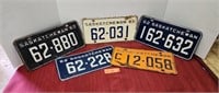 Vintage 1960's License Plates