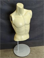Plastic male torso mannequin