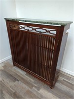 Marble top bar cabinet