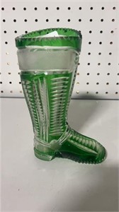 Green Cut to Clear Boot