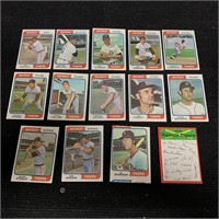 1974 Topps Tigers Baseball Cards, Miscut