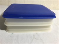 Vintage Tupperware Stacking Hot Dog Containers