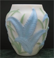 1930's Art Deco Fern Vase- Phoenix Art Glass