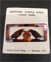 Turtle Shell Pin - Handmade