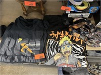 2PC NARUTO SHIRTS & MISC LANYARDS