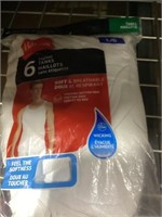 Hanes Mens ComfortSoft 6 Pack Tagless A-Shirts