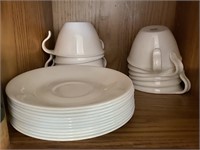 CORELLE CUPS AND SAUCERS