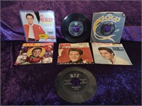 ELVIS 45 speed RECORDS AND SLEEVES + some