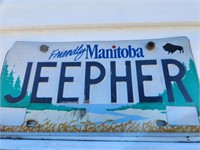 JEEPHER Custom Manitoba License Plate