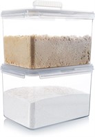 Set-of-2 Flour  Sugar Containers