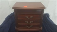 Mahogany 3 Drawer Jewellry Chest, By Gunther Mele