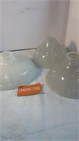 Vintage Milk Glass Shades