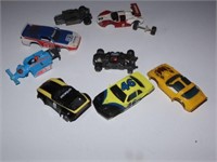 Lot of Vintage Slot Car Bodies & Chassis