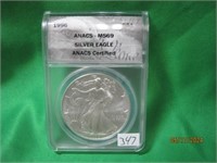MS69 Silver Eagle 1996