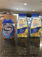 TUMS & Equate Antacid Tablets & Chewy Bites