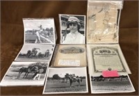 Stock cert,merchants exchange letterheads, horse