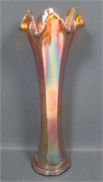 Fenton Amber Flute 9 1/2" Vase