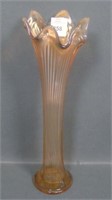 Fenton Pink Opal Fine Rib Vase