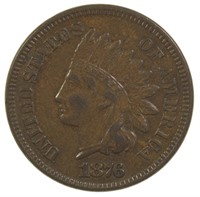 EF-40 1876 Indian Cent