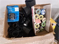 Quantity of plastic plumbing pipe fiting, solder