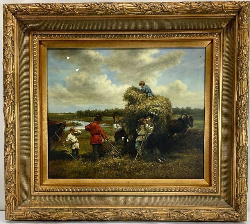 Haymaking Reproduction Oil Painting