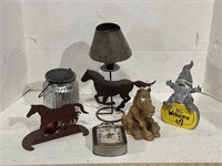 Assorted horse, and other decor