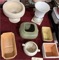7pcs pottery McCoy Cookson Haegar planters more