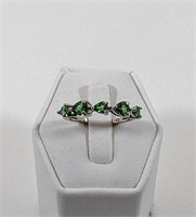 Sterling Silver Tsavorite Garnet Ring