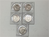 1971-1976D US Kennedy Half Dollars