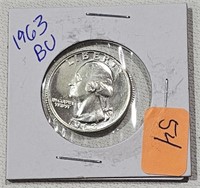 1963  Silver Quarter BU