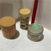 Vintage boxes/tins